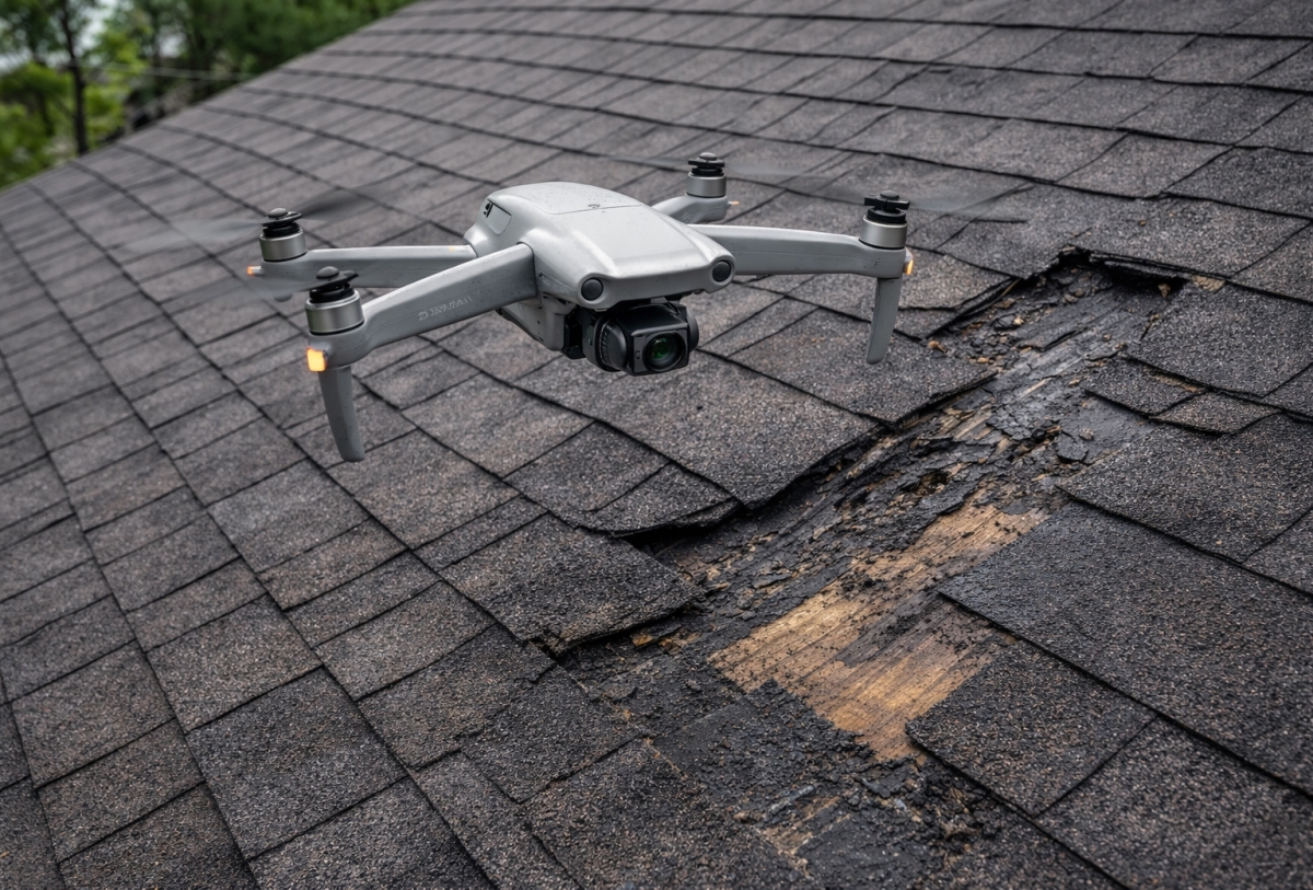 [Drone Roof Inspection]